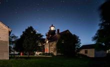 nighttime at the lighthouse
