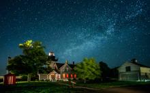 nighttime at the lighthouse