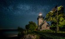 nighttime at the lighthouse