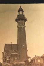 photo postcard of lighthouse