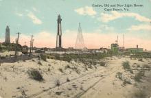 post card of lighthouses