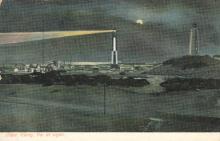 post card of lighthouses