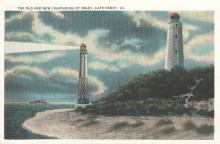 post card of lighthouses