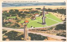 post card of lighthouses