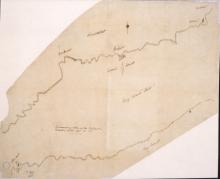 map showing location of three lights