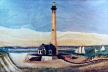 scenic painting of station