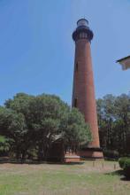 close up of the lighthouse