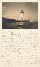 small photo and writing on front of card