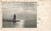photo postcard of tower