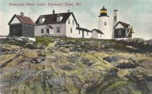 Pemaquid Point postcard
