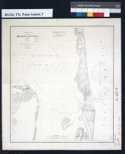 sounding chart for waters around lighthouse