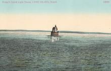 lighthouse in the far distance