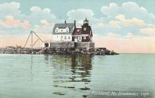 Rockland Breakwater postcard