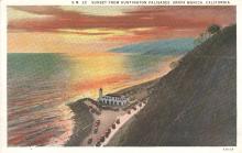 sunset postcard