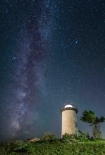 Milky Way over the lighthouse