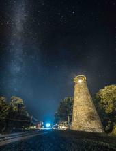 Milky Way over the lighthouse