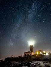 nighttime at the lighthouse