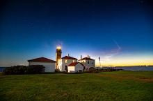 comet over the lighthouse