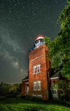 close up of the lighthouse