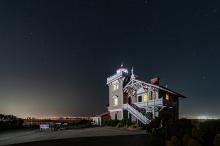 lighthouse at night