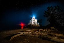 two lights illuminated