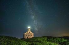 nighttime at the lighthouse