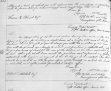 first page of correspondence