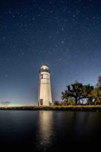 reflection of the lighthouse