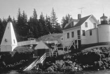 Boat house at station