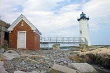 oil house and lighthouse