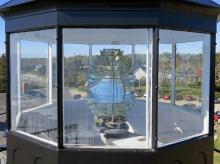 Fresnel lens in lantern
