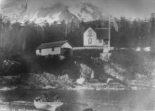 view of boathouse from boat