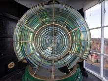 Fresnel lens in lantern