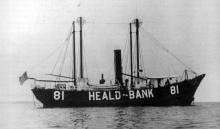 light vessel at sea